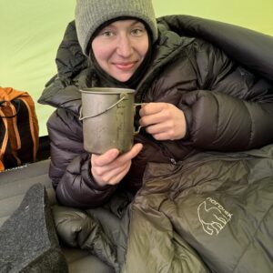 SILVERANT OUTDOORS TITANIUM CUP WITH LID AND BAIL HANDLE