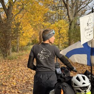 SVALA OF FINLAND MERINO T-SHIRT WITH NOMADSTRAILS LOGO